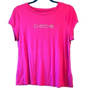 Pink BeBe Y2K Pink T-Shirt - Size Large